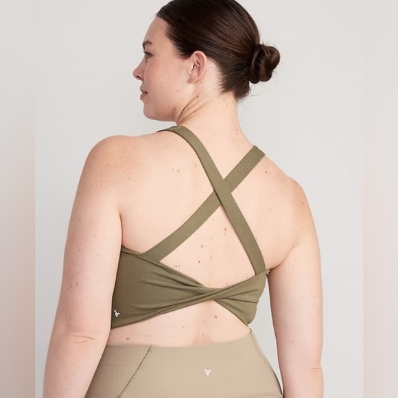 NWT! Fir Tree Light Support PowerChill Cross-Back Longline Sports Bra -Size XS🤎 - Picture 5 of 7